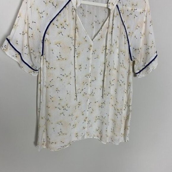 Treasure & Bond Floral Peasant Top Shirt Blouse Womens Small - Picture 3 of 7